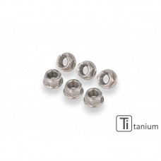 CNC Racing Titanium Sprocket Nuts for Ducati KTM, and Kawasaki (set of 6) - M10x1.25